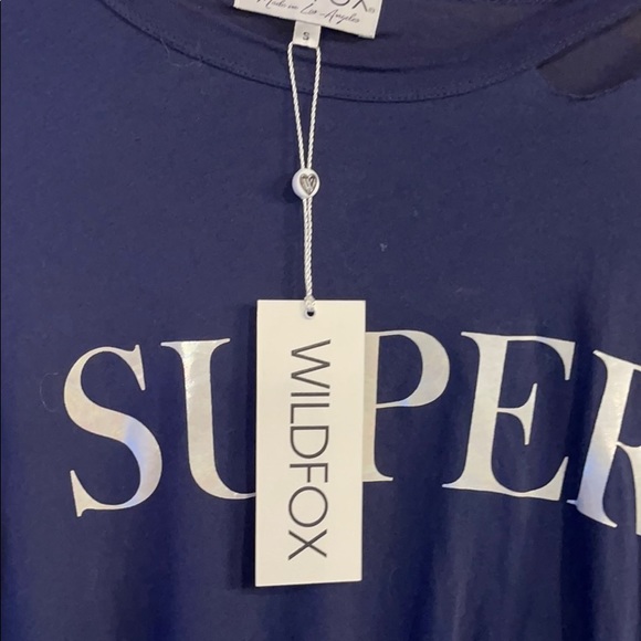 WILDFOX long sleeve tee. 100% cotton - Picture 4 of 4